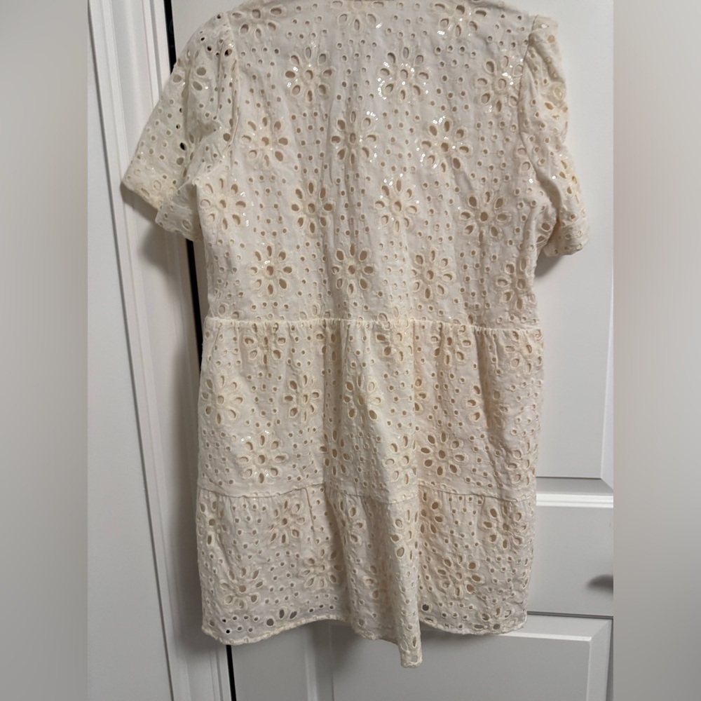 NWT DESIGUAL Women's shirt dress with swiss embroidery - Picture 8 of 9
